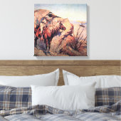 Toile Frederic Remington Art Occidental "Apache Ambush" (Insitu(Chambre))