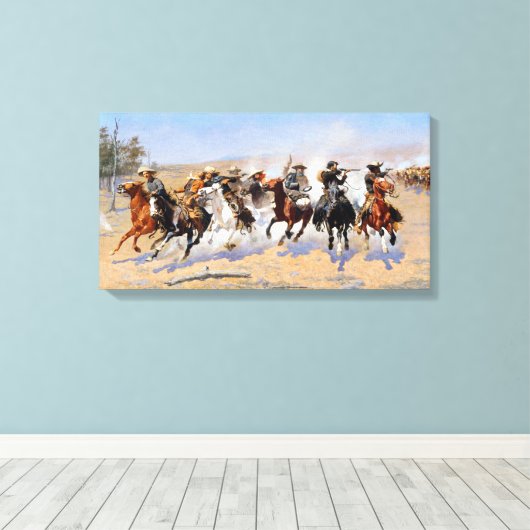 Toile Frederic Remington Dash pour le bois (Insitu (Plancher de Bois))