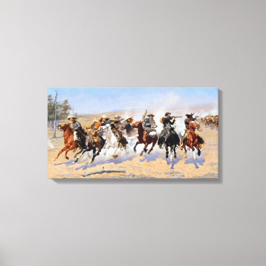 Toile Frederic Remington Dash pour le bois (Recto)