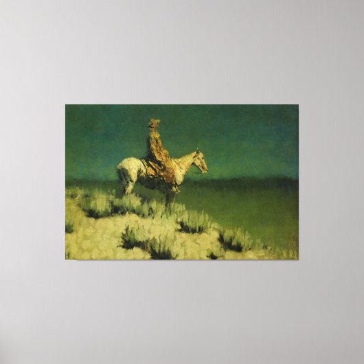 Toile Frederic Remington's The Night Herder (vers 1908) (Recto)