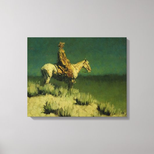 Toile Frederic Remington's The Night Herder (vers 1908) (Recto)