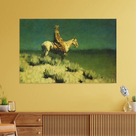 Toile Frederic Remington's The Night Herder (vers 1908) (Insitu(Salon))