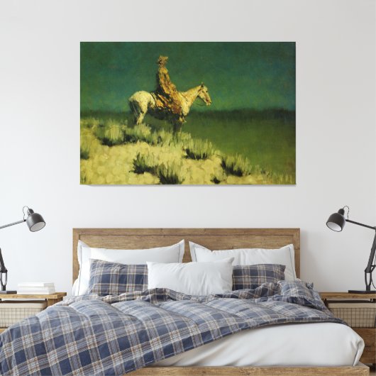 Toile Frederic Remington's The Night Herder (vers 1908) (Insitu(Chambre))