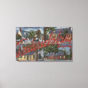 Toile Fredericksburg, la Virginie - grandes scènes de