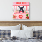 Toile French Bulldog Valentine's Day Kissing Booth (Insitu(Chambre))
