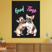 Toile French Bulldog  verliebt Valentinstag  (Insitu(Salon))