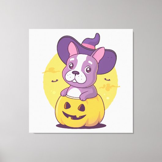 Toile Frenchie Halloween (Recto)