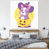 Toile Frenchie Halloween (Insitu(Chambre))