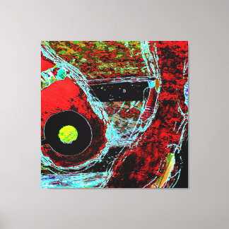 Toile Frequency Serpent  Abstract Stretched Canvas Print