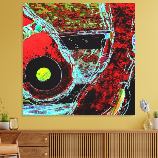 Toile Frequency Serpent  Abstract Stretched Canvas Print (Insitu(Salon))