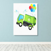 Toile Frère De L'Anniversaire Garbage Truck Cadeau (Insitu (Plancher de Bois))