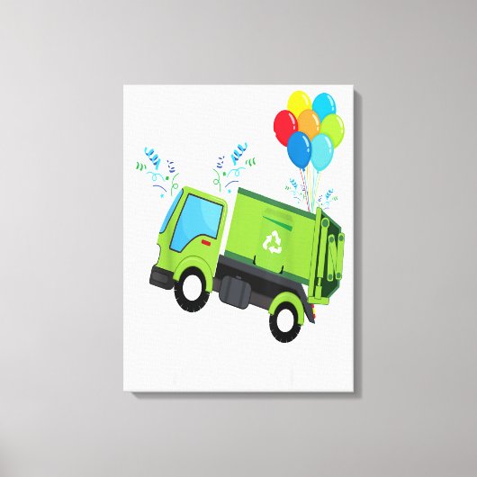 Toile Frère De L'Anniversaire Garbage Truck Cadeau (Recto)