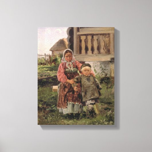 Toile Frère et soeur, 1880 (Recto)