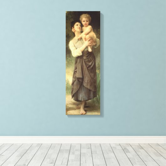 Toile Frère et soeur par William Adolphe Bouguereau (Insitu (Plancher de Bois))
