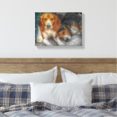 Toile Frères beagles (Insitu(Chambre))