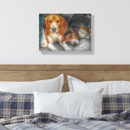 Toile Frères beagles (Insitu(Chambre))