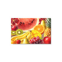 Fresh Fruits Canvas Wall Art