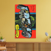 Toile Fresno, Californie - Scènes de grandes lettres (Insitu(Salon))