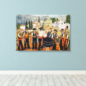 Toile Fresque musicale espagnole (Insitu (Plancher de Bois))