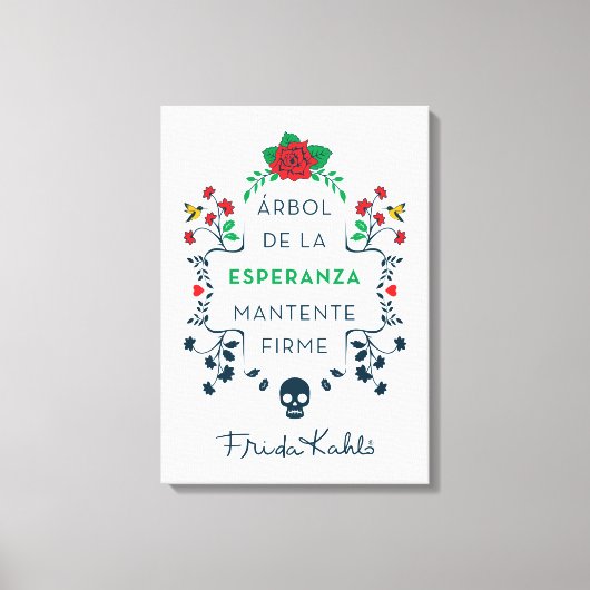 Toile Frida Kahlo | Árbol De La Esperanza (Recto)