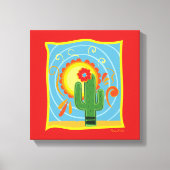 Toile Frida Kahlo Cactus Graphic (Recto)