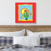 Toile Frida Kahlo Cactus Graphic (Insitu(Chambre))