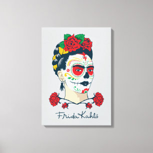 Toile Frida Kahlo   El Día de los Muertos