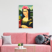Toile Frida Kahlo et Mona Lisa (Insitu(Salon))