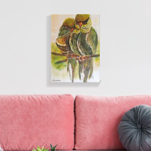 Toile Frida Kahlo Oiseaux peints (Insitu(Salon))