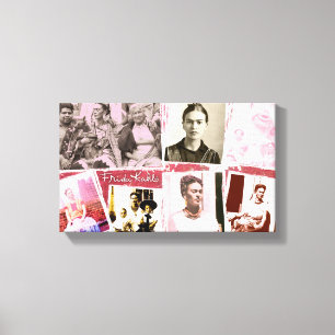 Toile Frida Kahlo Photo Montage