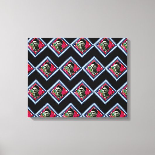 Toile Frida Kahlo Retro Denim Diamond (Recto)