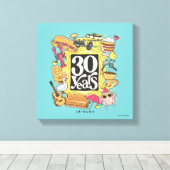Toile FRIENDS™ | 30 Ans Graphique (Insitu (Plancher de Bois))