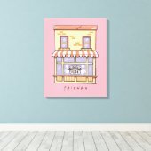 Toile FRIENDS™ | Central Perk Café Dessin Animé (Insitu (Plancher de Bois))