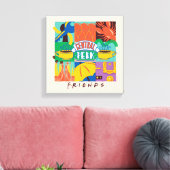 Toile FRIENDS™ | Central Perk Graphique Vibrant (Insitu(Salon))
