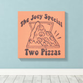 Toile FRIENDS™ | Citation Pizza Joey (Insitu (Plancher de Bois))