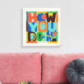 Toile FRIENDS™ | How You Doin' - Graphisme Vif (Insitu(Salon))