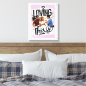 Toile FRIENDS™| Joey, Rachel, & Ross - Aimer ça ! (Insitu(Chambre))