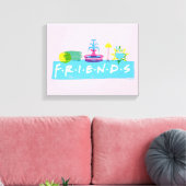 Toile FRIENDS™ | Logo avec icônes (Insitu(Salon))