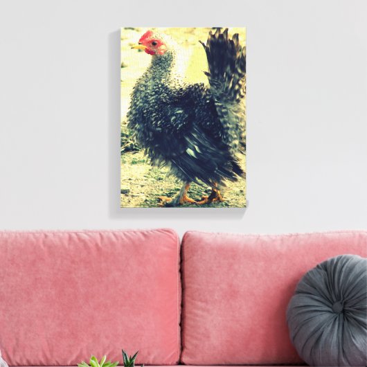 Toile Frizzle Rooster (Insitu(Salon))