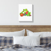 Toile Frog at Sports with Basketball (Insitu(Chambre))
