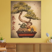 Toile Frog Bonsai Tree Art Design | Cadeau Amoureux des  (Insitu(Salon))