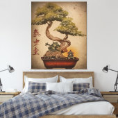 Toile Frog Bonsai Tree Art Design | Cadeau Amoureux des  (Insitu(Chambre))
