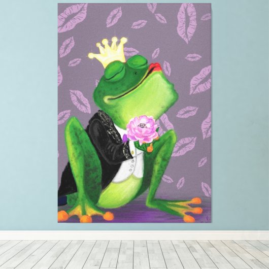 Toile Frog Prince - Kissy (Insitu (Plancher de Bois))