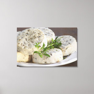 Toile Fromage de chèvre français - chèvre - avec des her