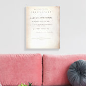 Toile Frontispiece au volume I (Insitu(Salon))