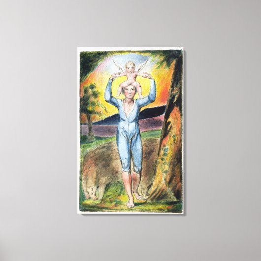 Toile Frontispiece de "Chansons d'Innocence et d'Exper (Recto)