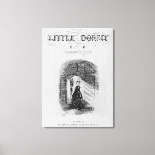 Toile Frontispiece to 'Little Dorrit' par Charles (Recto)