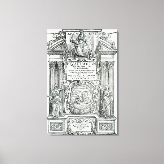 Toile Frontispiece to 'Quattro libri dell'architettura' (Recto)