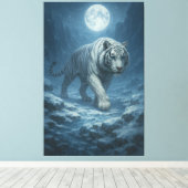Toile Frost King White Tiger – Majestic Icy Guardian Wal (Insitu (Plancher de Bois))