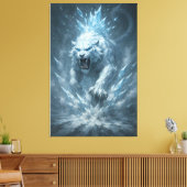 Toile Frost White Tiger – Emperor of the Frozen Realm – (Insitu(Salon))